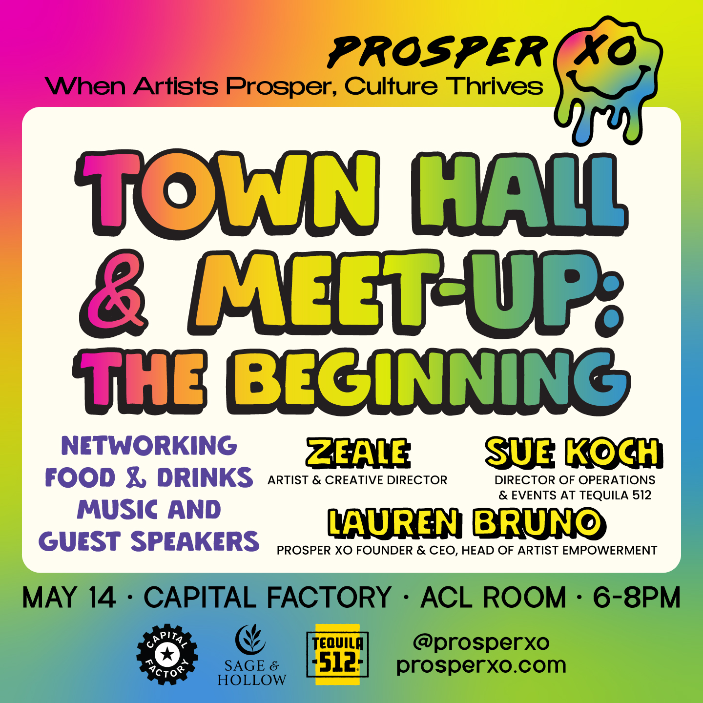 Prosper XO Town Hall Flyer