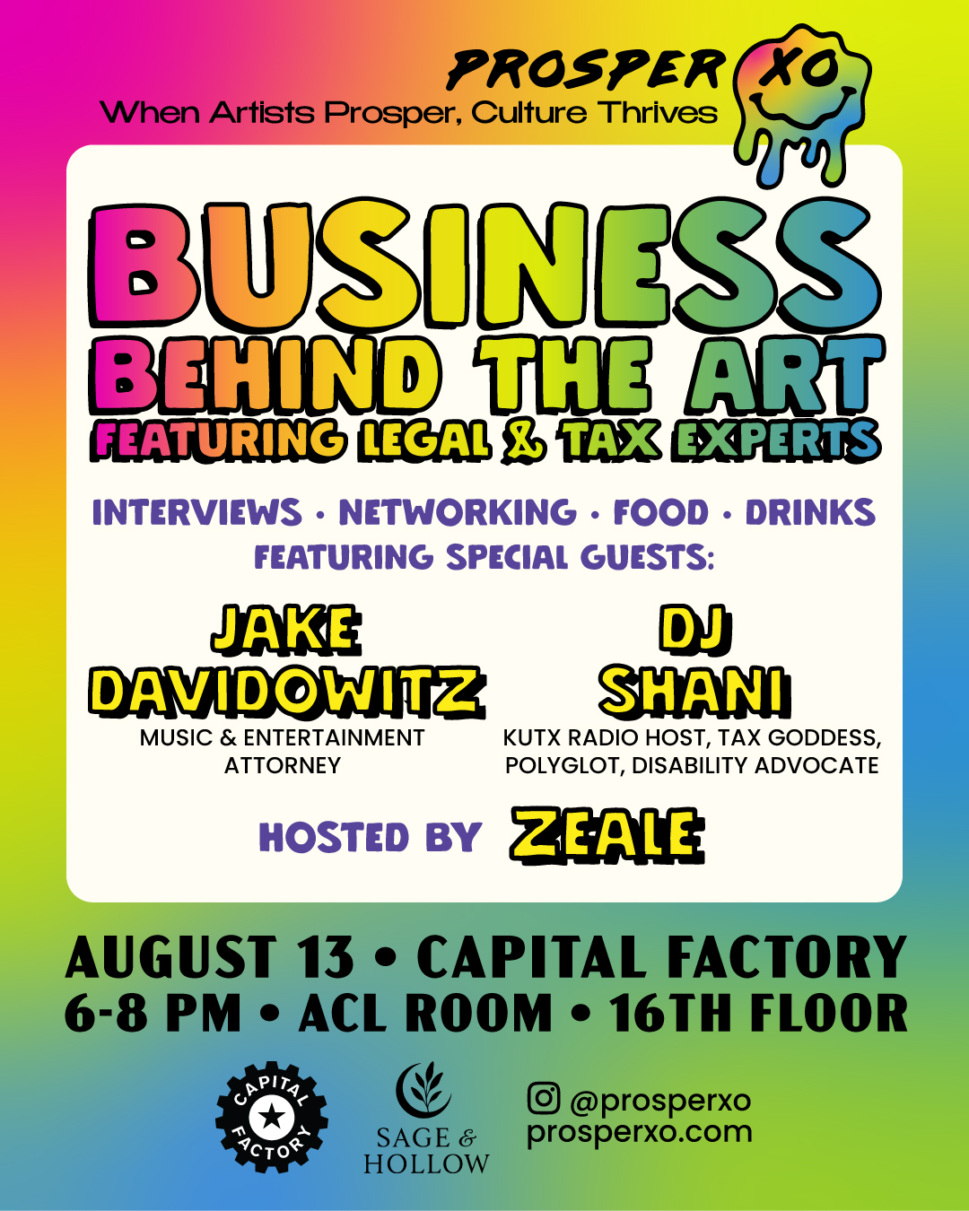 Prosper XO presents Business Behind the Art: Featuring Legal & Tax Experts